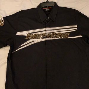 XL Harley Davidson Garage Shirt. Dry cleaned only